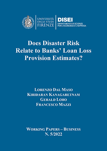 Does Disaster Risk Relate to Banks’ Loan Loss Provision Estimates? (Dal Maso et al., 2022)