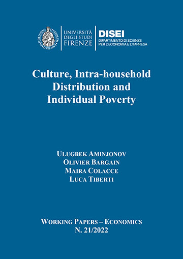 Culture, Intra-household Distribution and Individual Poverty (Aminjonov et al., 2022)