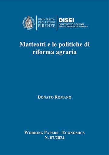 Matteotti e le politiche di riforma agraria (Romano, 2024)