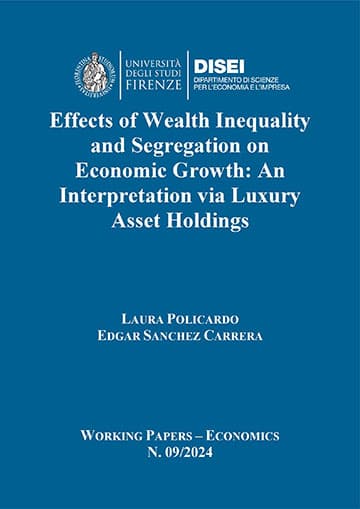 Effects of Wealth Inequality and Segregation on Economic Growth: An Interpretation via Luxury Asset Holdings (Policardo e Sanchez Carrera, 2024)