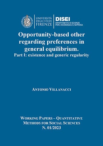 Opportunity-based other regarding preferences in general equilibrium. Part I: existence and generic regularity.