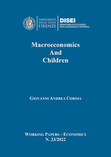 Macroeconomics and Children (Cornia, 2022)